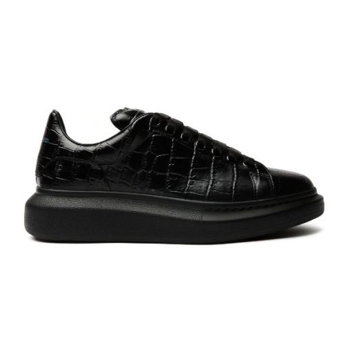 ALEXANDER MCQUEEN ALL-OVER STAMPED CROCODILE SNEAKERS - ALD019
