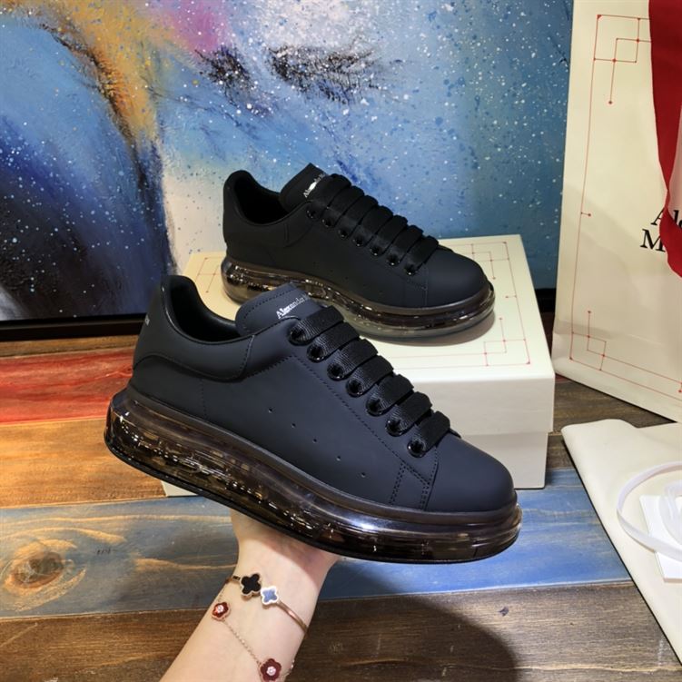 ALEXANDER MCQUEEN TRANSPARENT SOLE LACE-UP SNEAKERS - ALD032