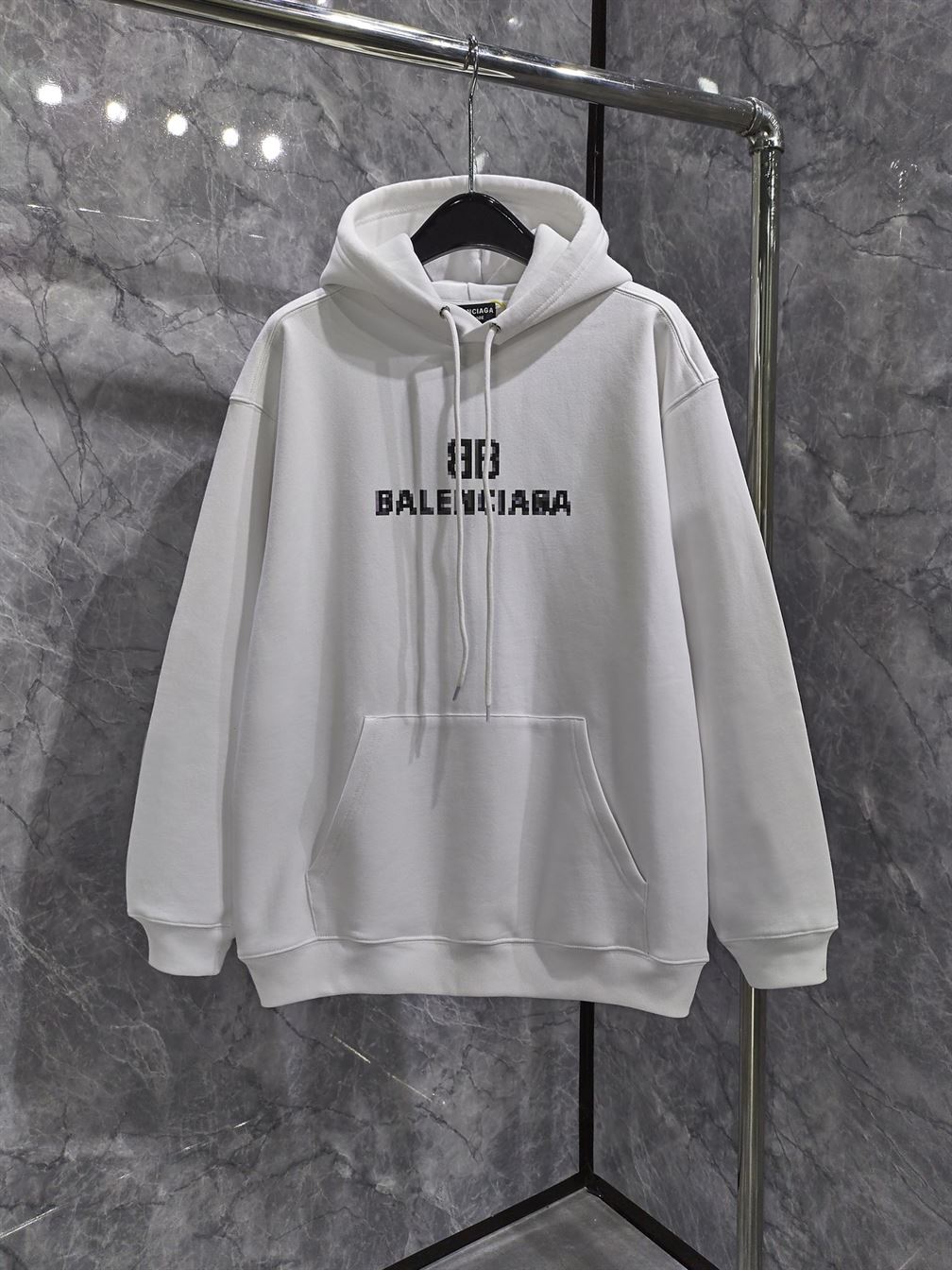 BALENCIAGA BB LOGO HOODIE - BH007