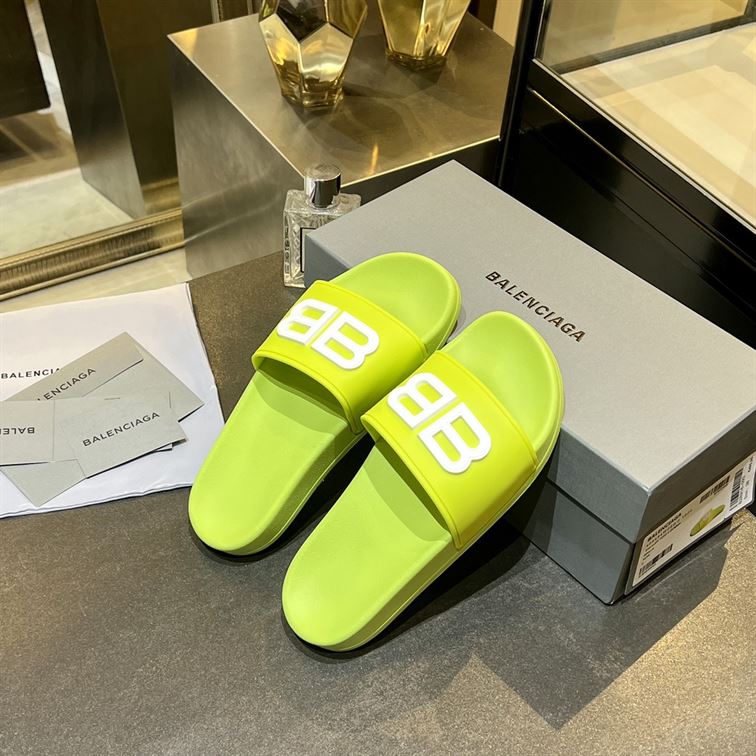 BALENCIAGA BB POOL SLIDE SANDALS - BBD012