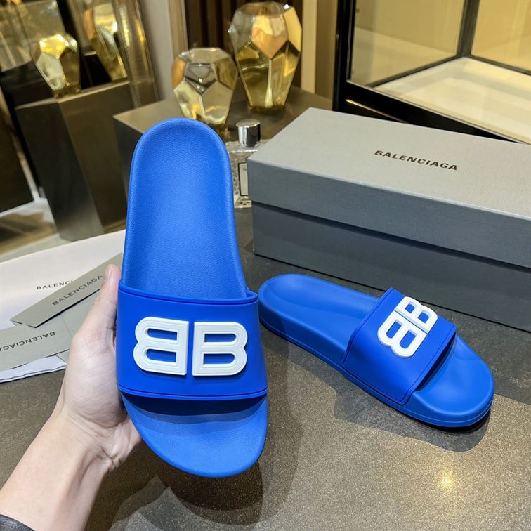BALENCIAGA BB POOL SLIDE SANDALS - BBD013