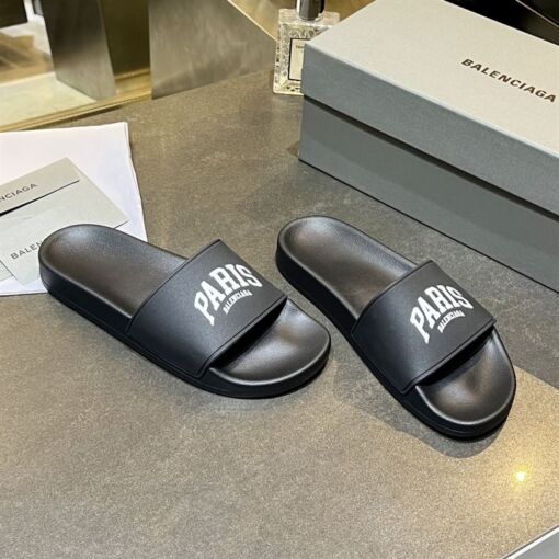 BALENCIAGA CITIES PARIS POOL SLIDE SANDAL - BBD005