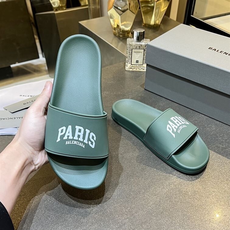 BALENCIAGA CITIES PARIS POOL SLIDE SANDAL - BBD006
