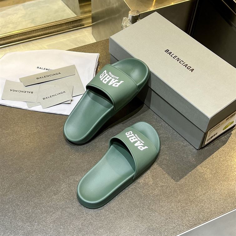 BALENCIAGA CITIES PARIS POOL SLIDE SANDAL - BBD006