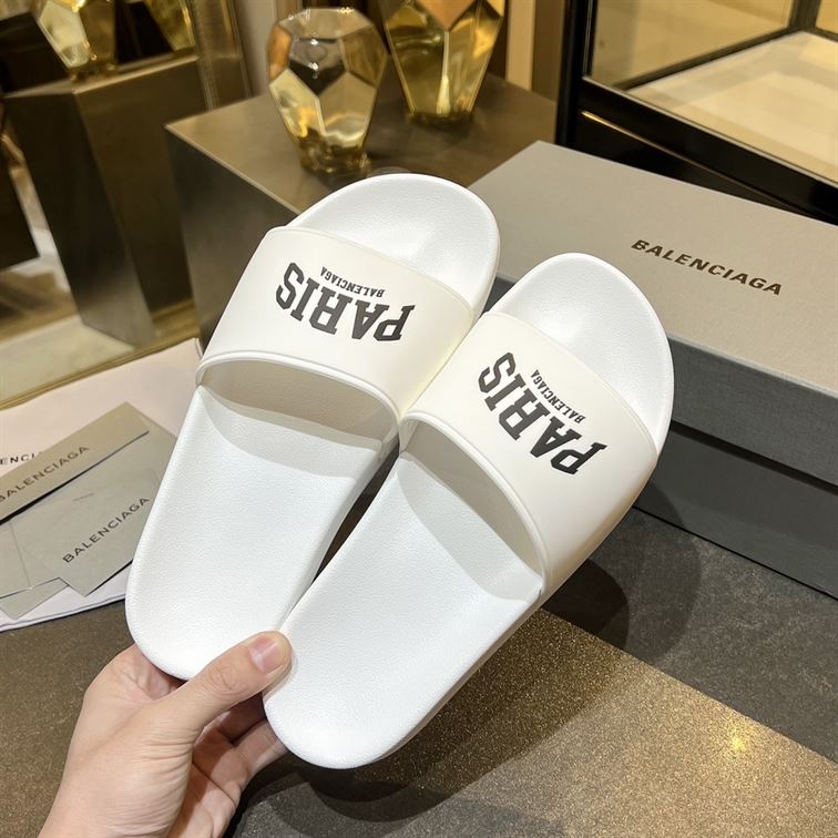 BALENCIAGA CITIES PARIS POOL SLIDE SANDAL - BBD007