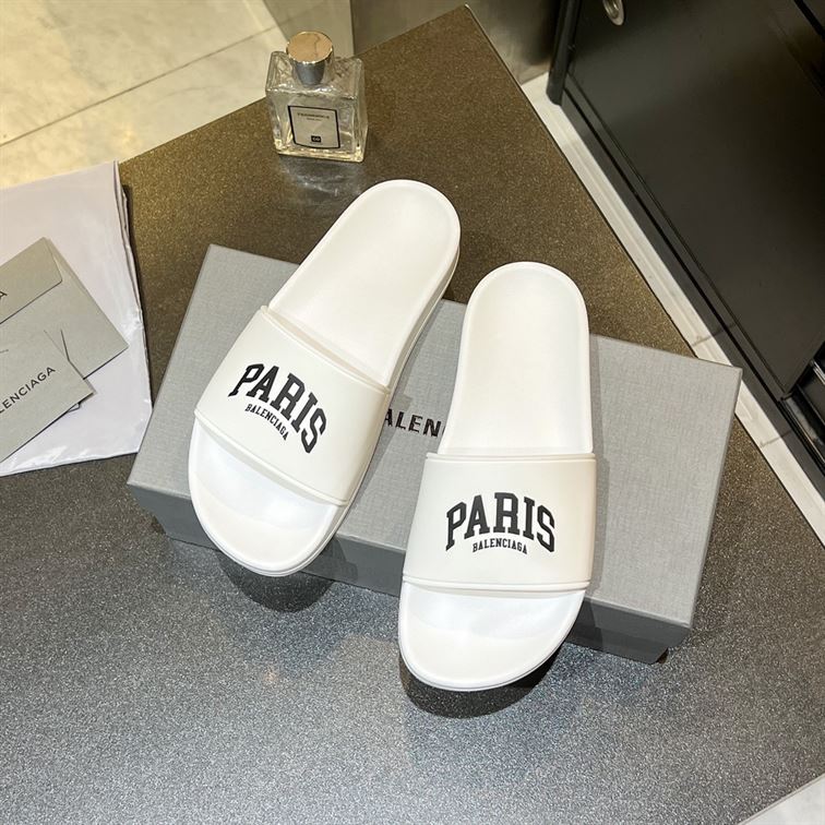 BALENCIAGA CITIES PARIS POOL SLIDE SANDAL - BBD007