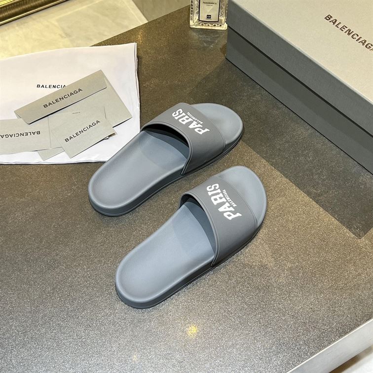 BALENCIAGA CITIES PARIS POOL SLIDE SANDAL - BBD008