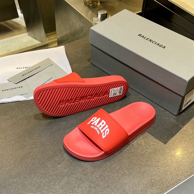 BALENCIAGA CITIES PARIS POOL SLIDE SANDAL - BBD009