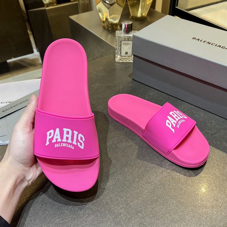 BALENCIAGA CITIES PARIS POOL SLIDE SANDAL - BBD010