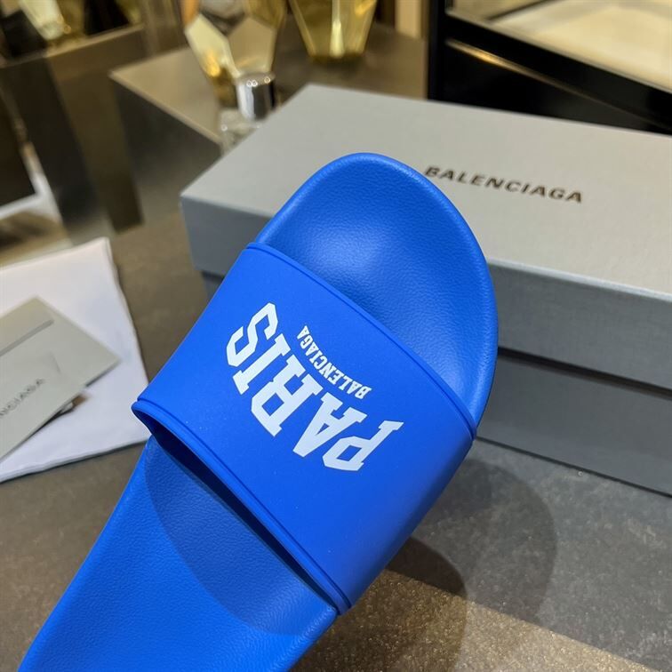 BALENCIAGA CITIES PARIS POOL SLIDE SANDAL - BBD011