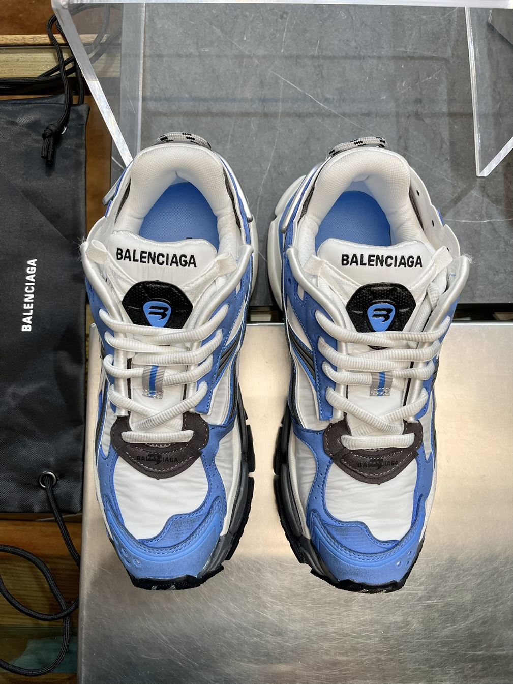 BALENCIAGA RUNNER SNEAKER 'BLUE GREY' - BLA077