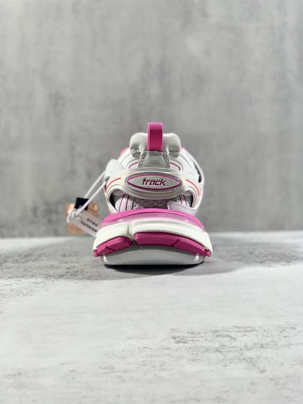 BALENCIAGA TRACK 3.0 SNEAKERS IN WHITE AND PINK - BLA002