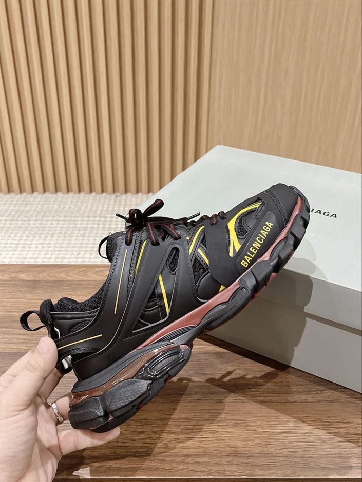 BALENCIAGA TRACK TRAINERS BLACK YELLOW - BLA066