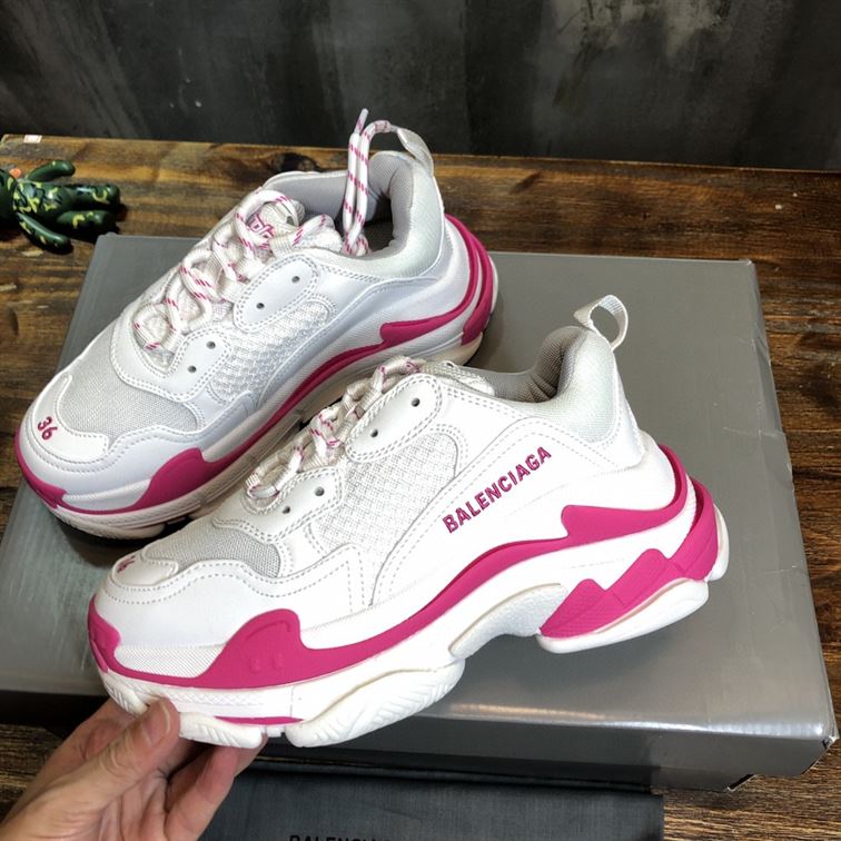 BALENCIAGA TRIPLE S 1.0 IN WHITE AND PINK - BLA023