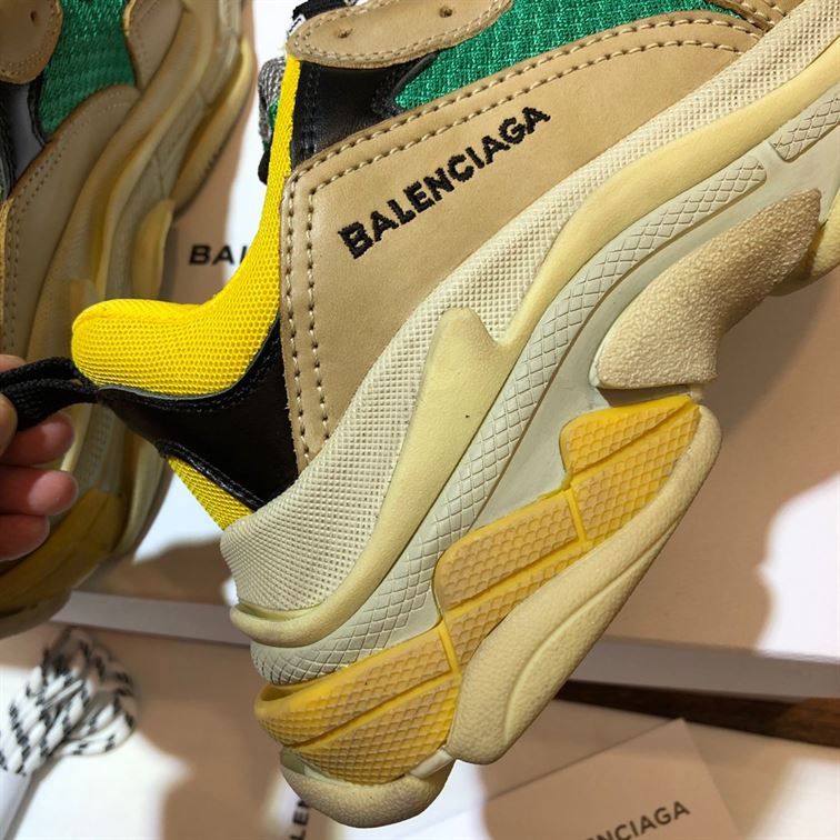 BALENCIAGA TRIPLE S TRAINER YELLOW GREEN - BLA029