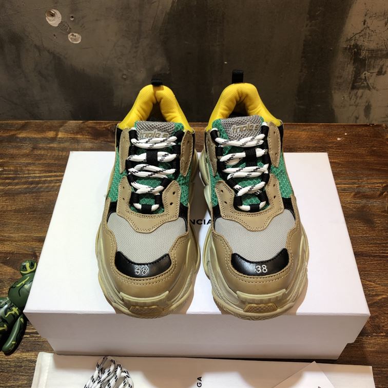 BALENCIAGA TRIPLE S TRAINER YELLOW GREEN - BLA029