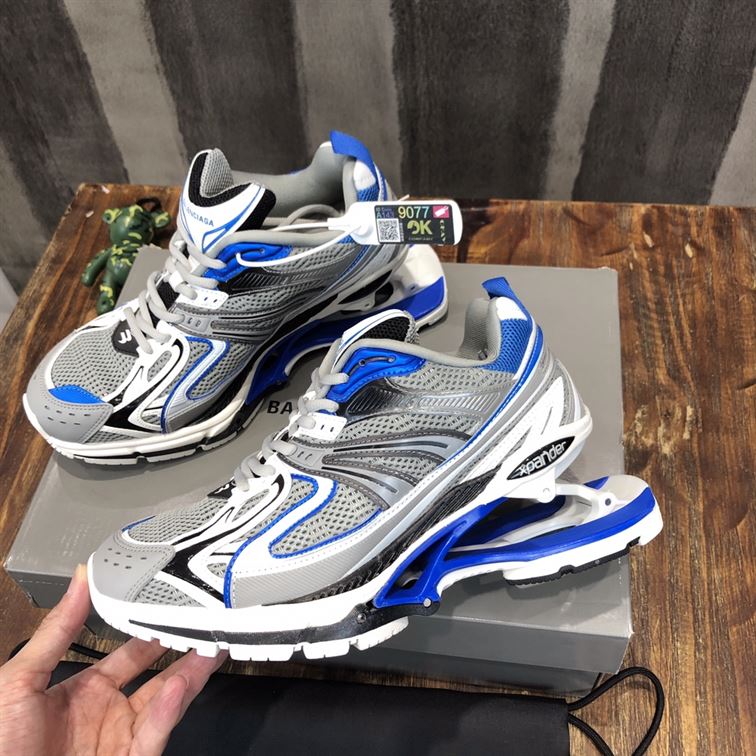 BALENCIAGA X-PANDER SNEAKER IN BLUE/SILVER - BLA044