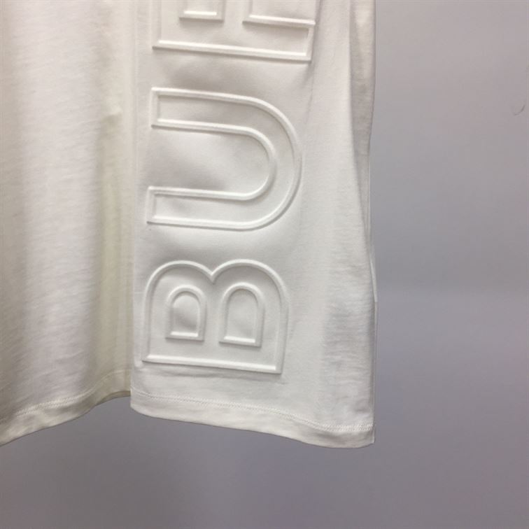 BURBERRY EMBOSSED LOGO COTTON OVERSIZED T-SHIRT - BRS024