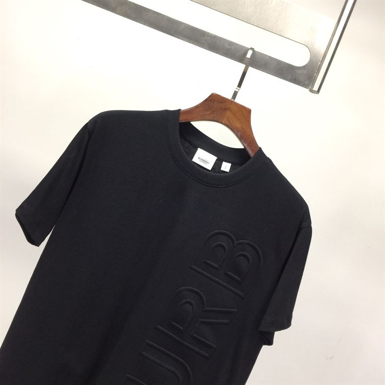 BURBERRY EMBOSSED LOGO COTTON OVERSIZED T-SHIRT - BRS025