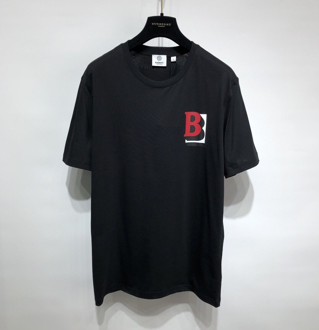BURBERRY LETTER GRAPHIC COTTON OVERSIZED T-SHIRT - BRS018