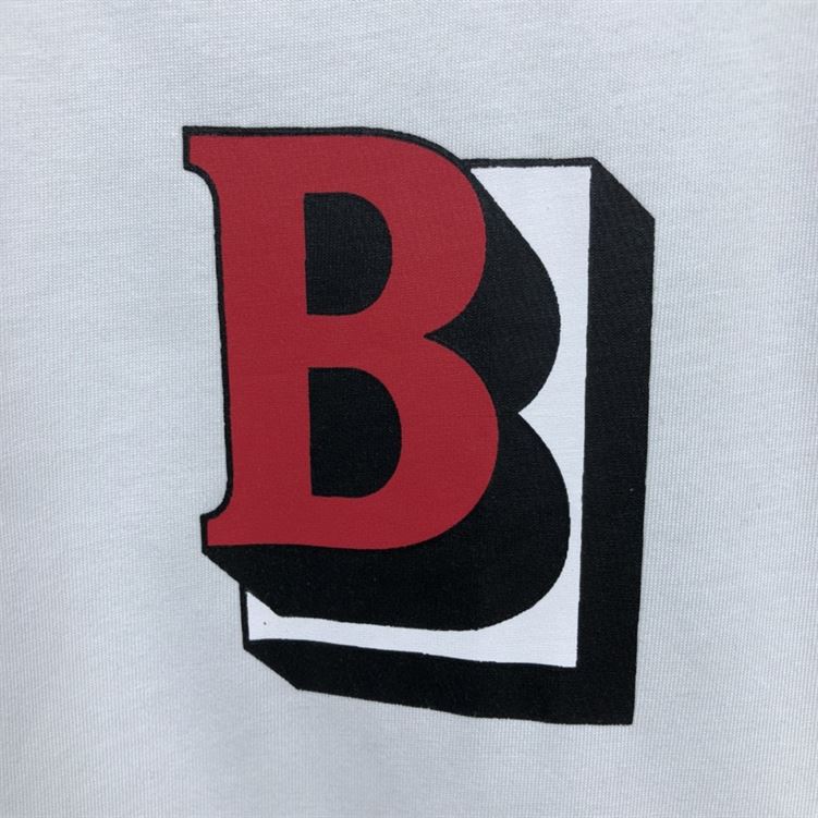 BURBERRY LETTER GRAPHIC COTTON OVERSIZED T-SHIRT - BRS019