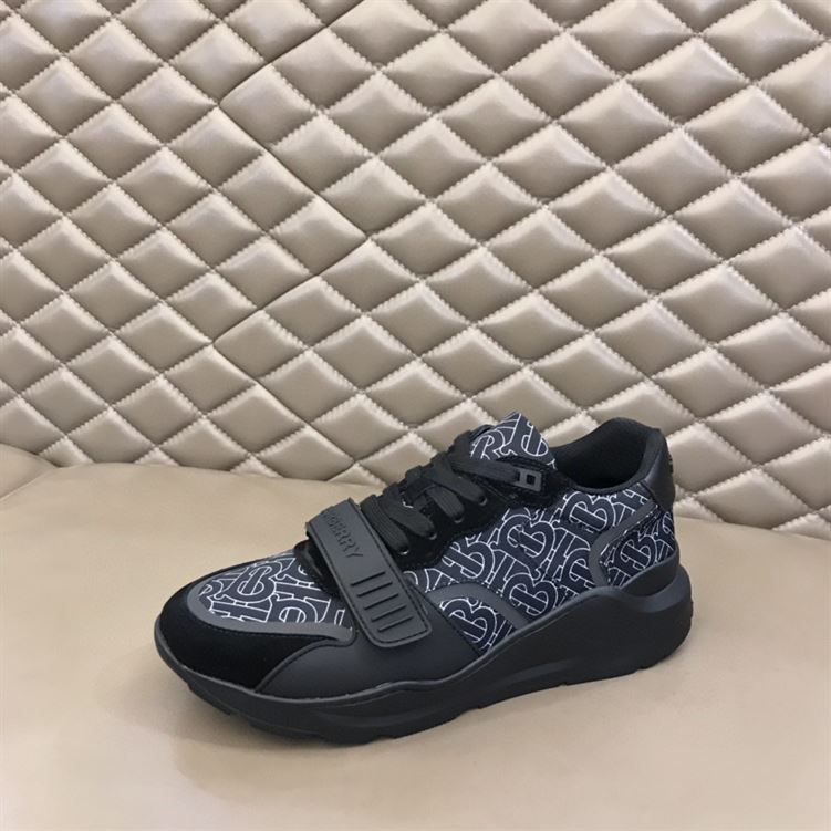 BURBERRY MONOGRAM PRINT NYLON SNEAKERS - BBR002