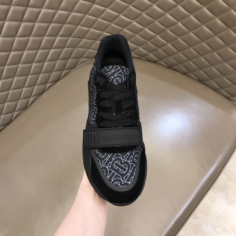 BURBERRY MONOGRAM PRINT NYLON SNEAKERS - BBR002