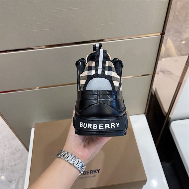 BURBERRY VINTAGE CHECK COTTON ARTHUR SNEAKERS - BBR006