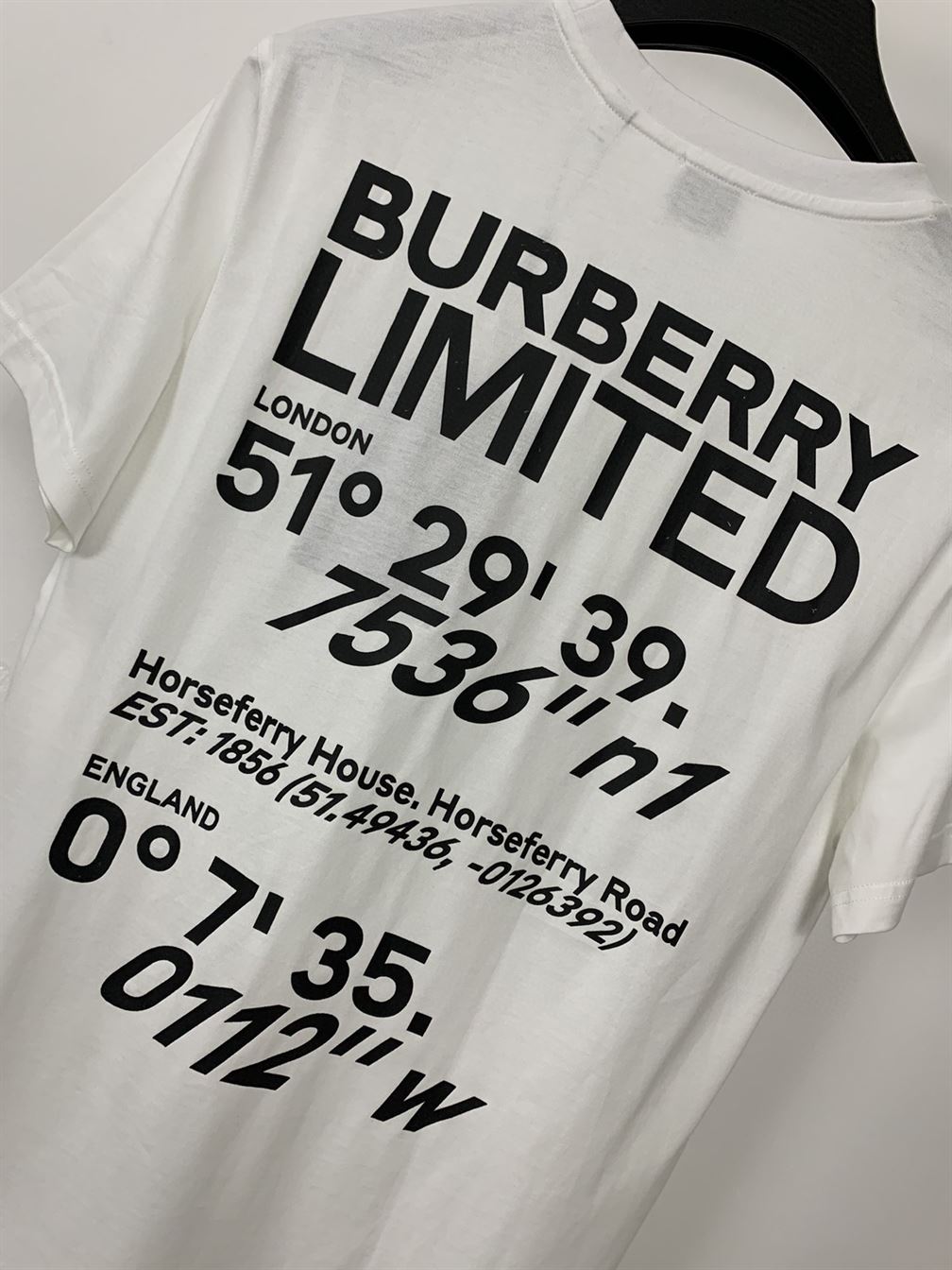 BURBERRY WHITE CARRICK COORDINATE T-SHIRT - BRS031