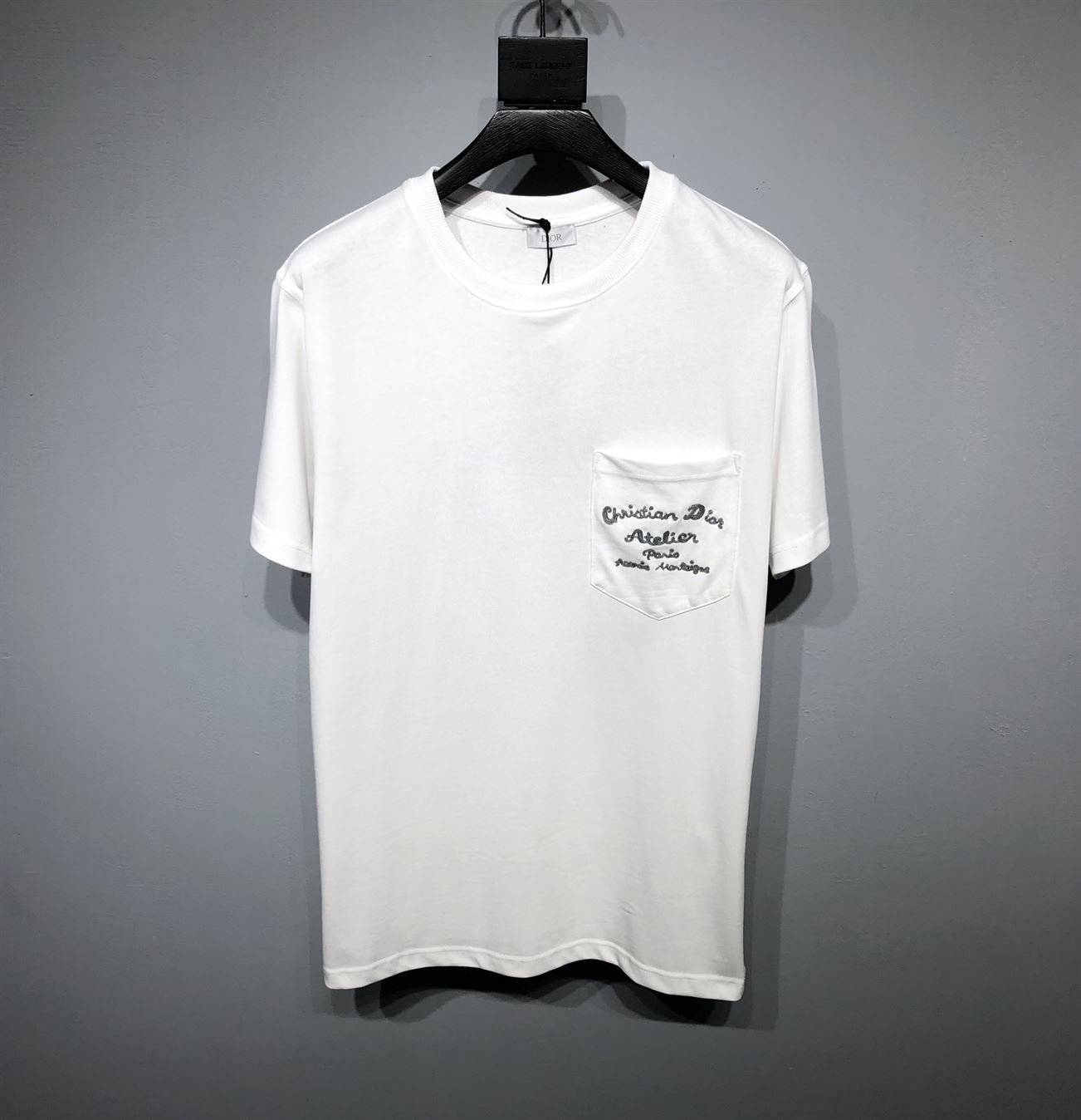 CHRISTIAN DIOR ATELIER' T-SHIRT RELAXED FIT WHITE COTTON JERSEY - DOT023