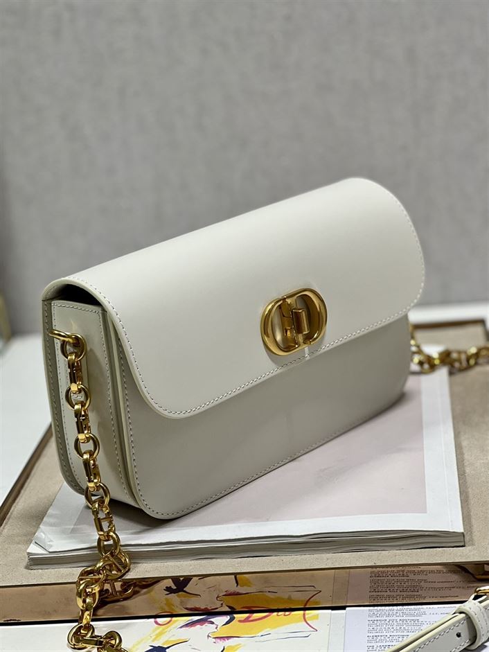 DIOR 30 MONTAIGNE AVENUE BAG LATTE BOX CALFSKIN