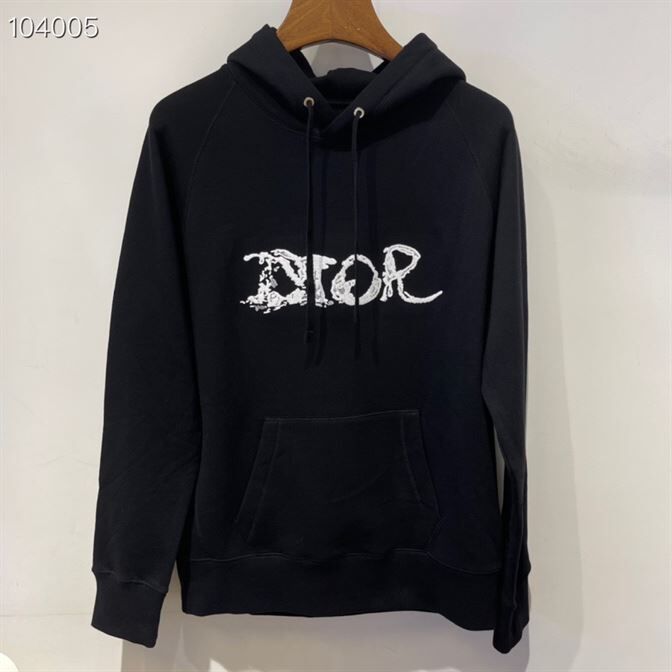 DIOR AND PETER DOIG HOODED SWEATSHIRT BLACK - DOS009