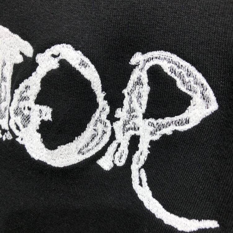 DIOR AND PETER DOIG HOODED SWEATSHIRT BLACK