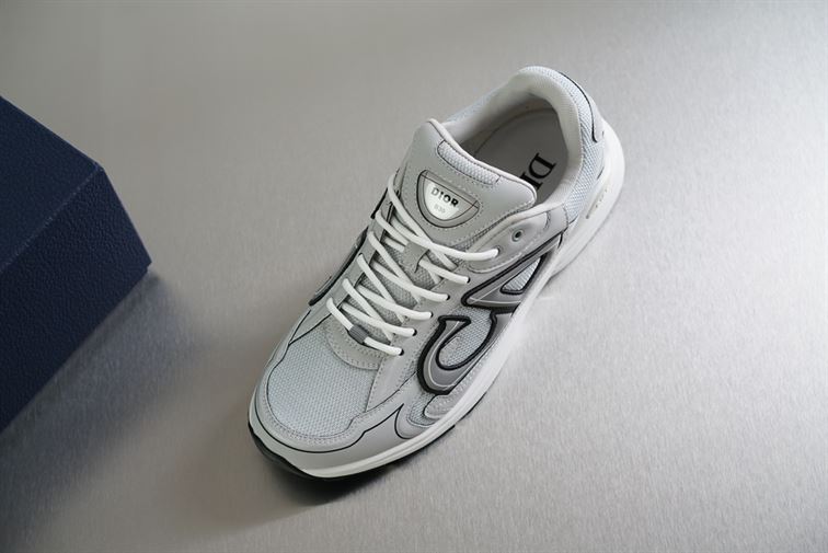 DIOR B30 SNEAKER GRAY MESH AND TECHNICAL FABRIC - DO073