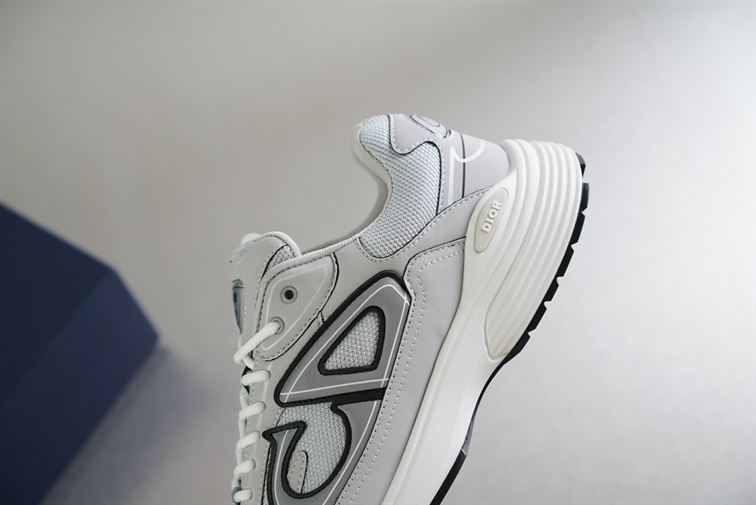 DIOR B30 SNEAKER GRAY MESH AND TECHNICAL FABRIC - DO073