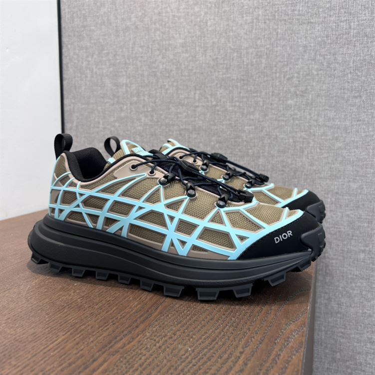 DIOR B31 RUNNER SNEAKER KHAKI TEAL - DO097