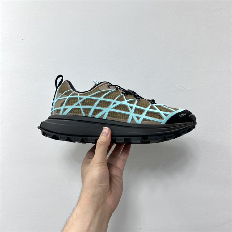 DIOR B31 RUNNER SNEAKER KHAKI TEAL - DO097