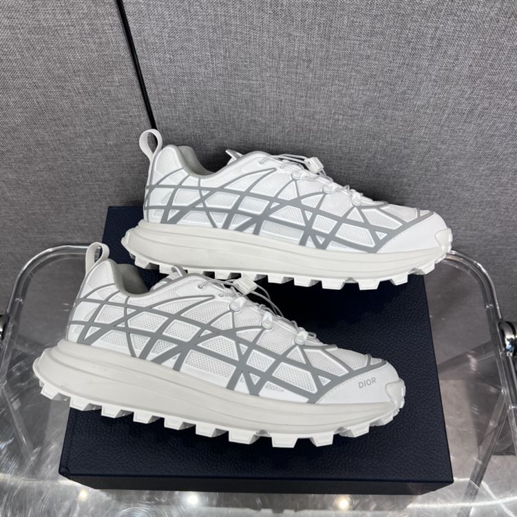 DIOR B31 RUNNER SNEAKER WHITE GREY - DO098