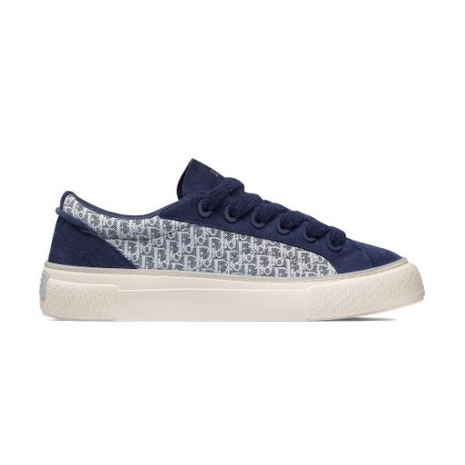 DIOR B33 SNEAKER NAVY BLUE DIOR OBLIQUE JACQUARD - DO128