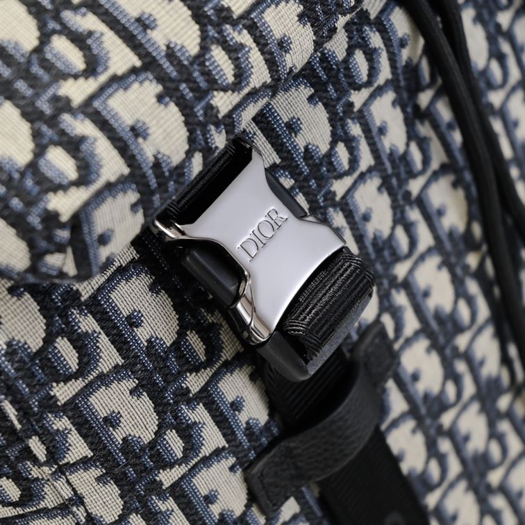 DIOR EXPLORER BACKPACK BEIGE AND BLACK OBLIQUE JACQUARD - DIO021