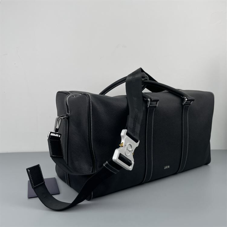 DIOR LINGOT 50 BAG BLACK GRAINED CALFSKIN - DIO020