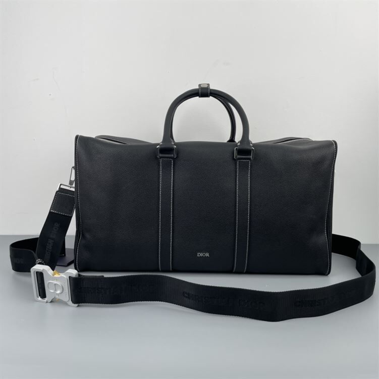 DIOR LINGOT 50 BAG BLACK GRAINED CALFSKIN - DIO020