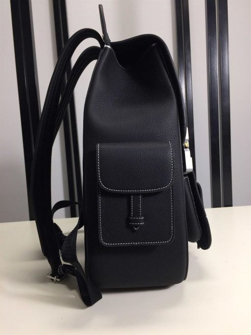 DIOR MAXI GALLOP BACKPACK BLACK GRAINED CALFSKIN - DIO011