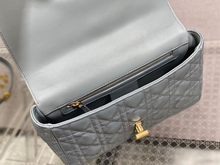 DIOR MEDIUM DIOR CARO BAG BLUE SUPPLE CANNAGE CALFSKIN