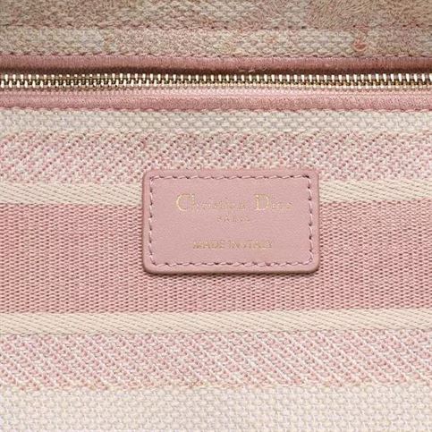 DIOR MEDIUM LADY D-LITE PINK BAG