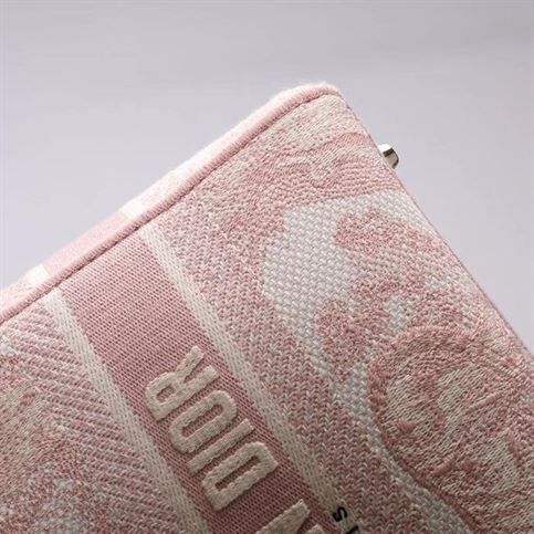 DIOR MEDIUM LADY D-LITE PINK BAG