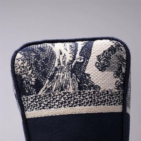 DIOR MEDIUM LADY D-LITE BAG BLUE TOILE