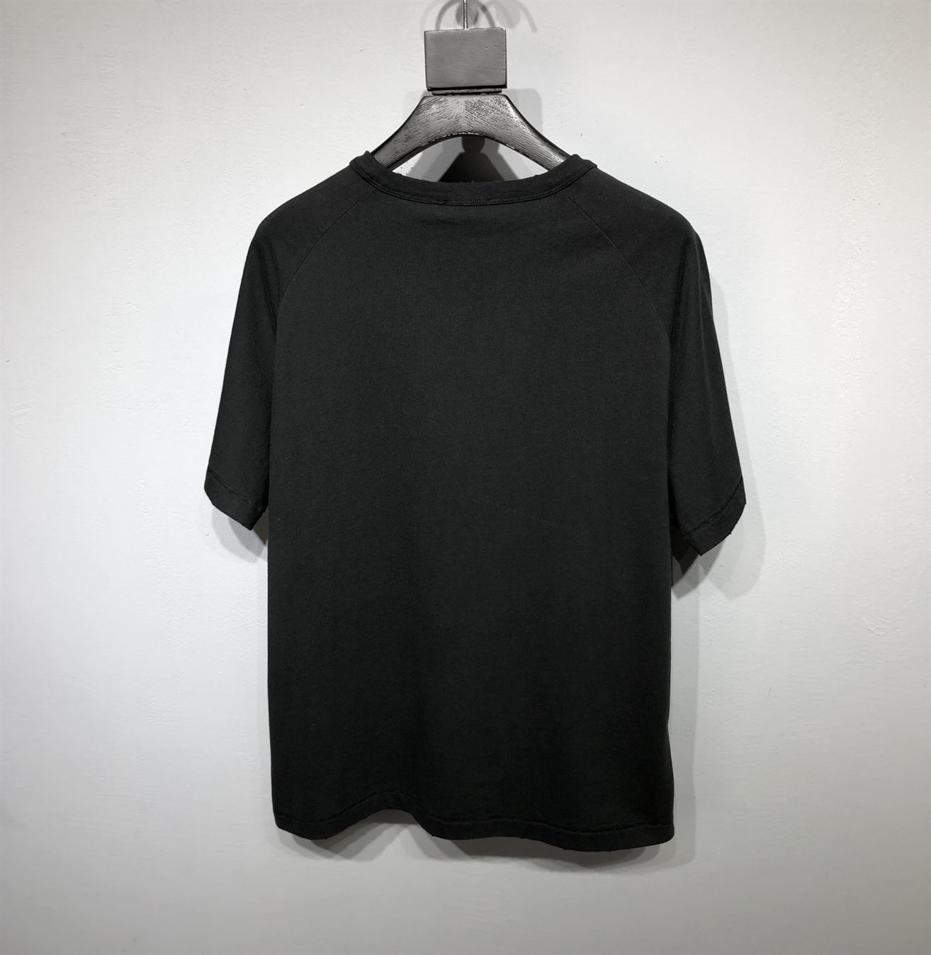 DIOR RELAXED-FIT DIOR BY ERL T-SHIRT BLACK SLUB COTTON JERSEY - DOT022