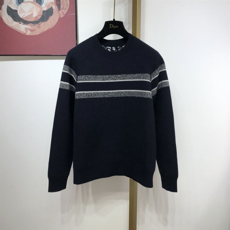 DIOR REVERSIBLE ROUND-NECK SWEATER - DOS016