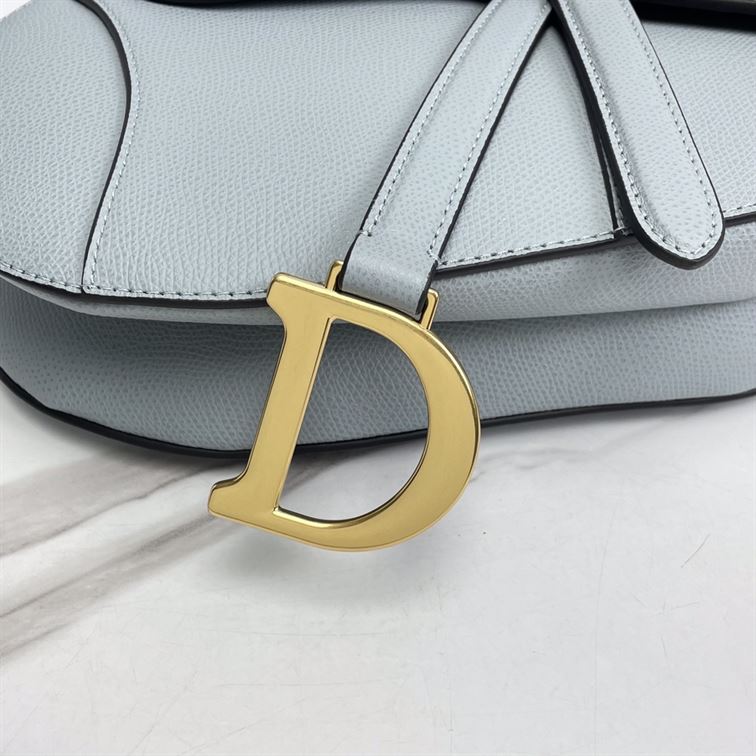 DIOR SADDLE BAG WITH STRAP BLUE